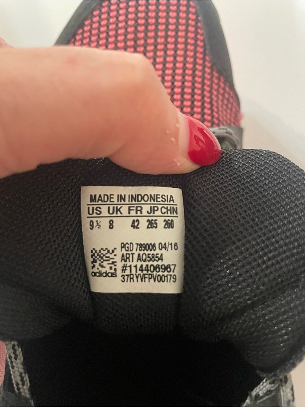 adidas Black and Pink Cloudfoam Trail Sneakers TR8 - Picture 7 of 7